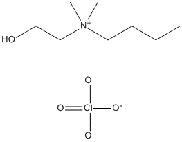 Molecular Structure of 124615-09-4 (1-Butanaminium, N-(2-hydroxyethyl)-N,N-dimethyl-, perchlorate (salt))